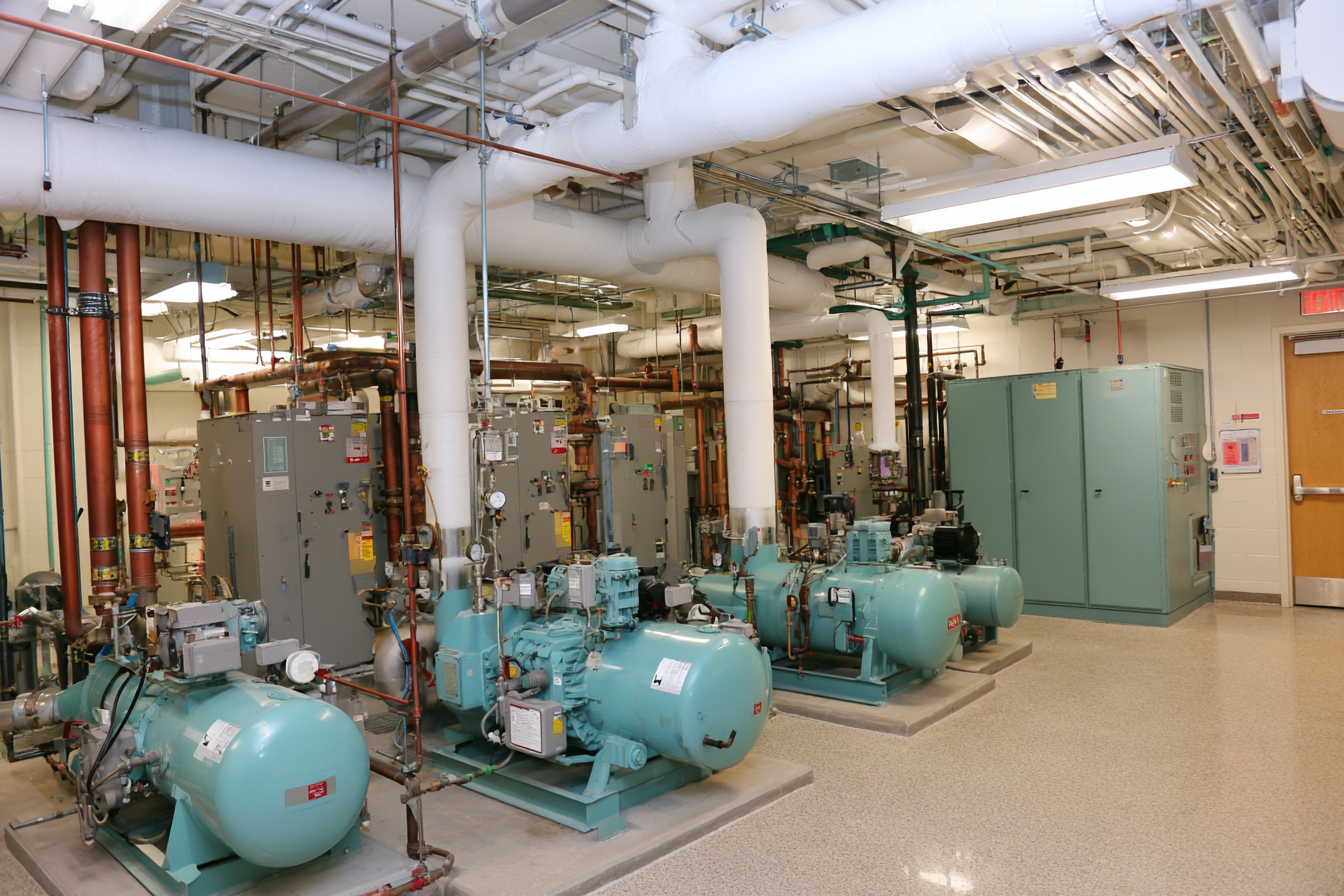 Steam system infrastructure in an operating healthcare or industrial facility