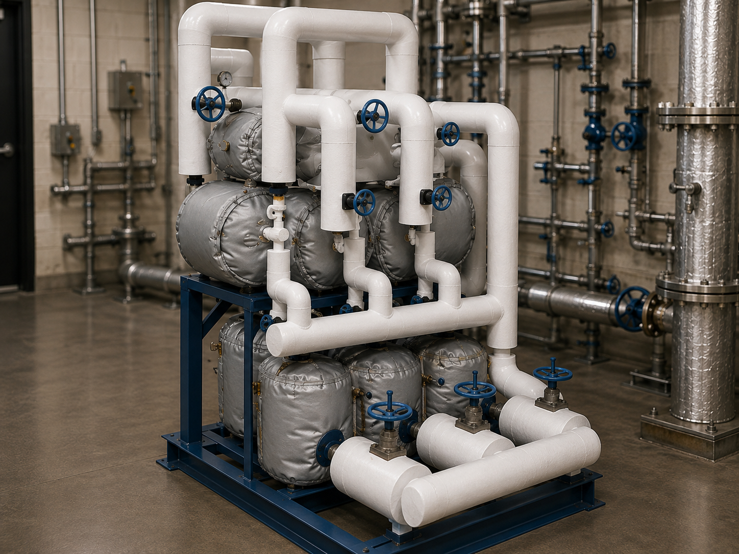Industrial condensate return equipment supporting efficient steam system operation.