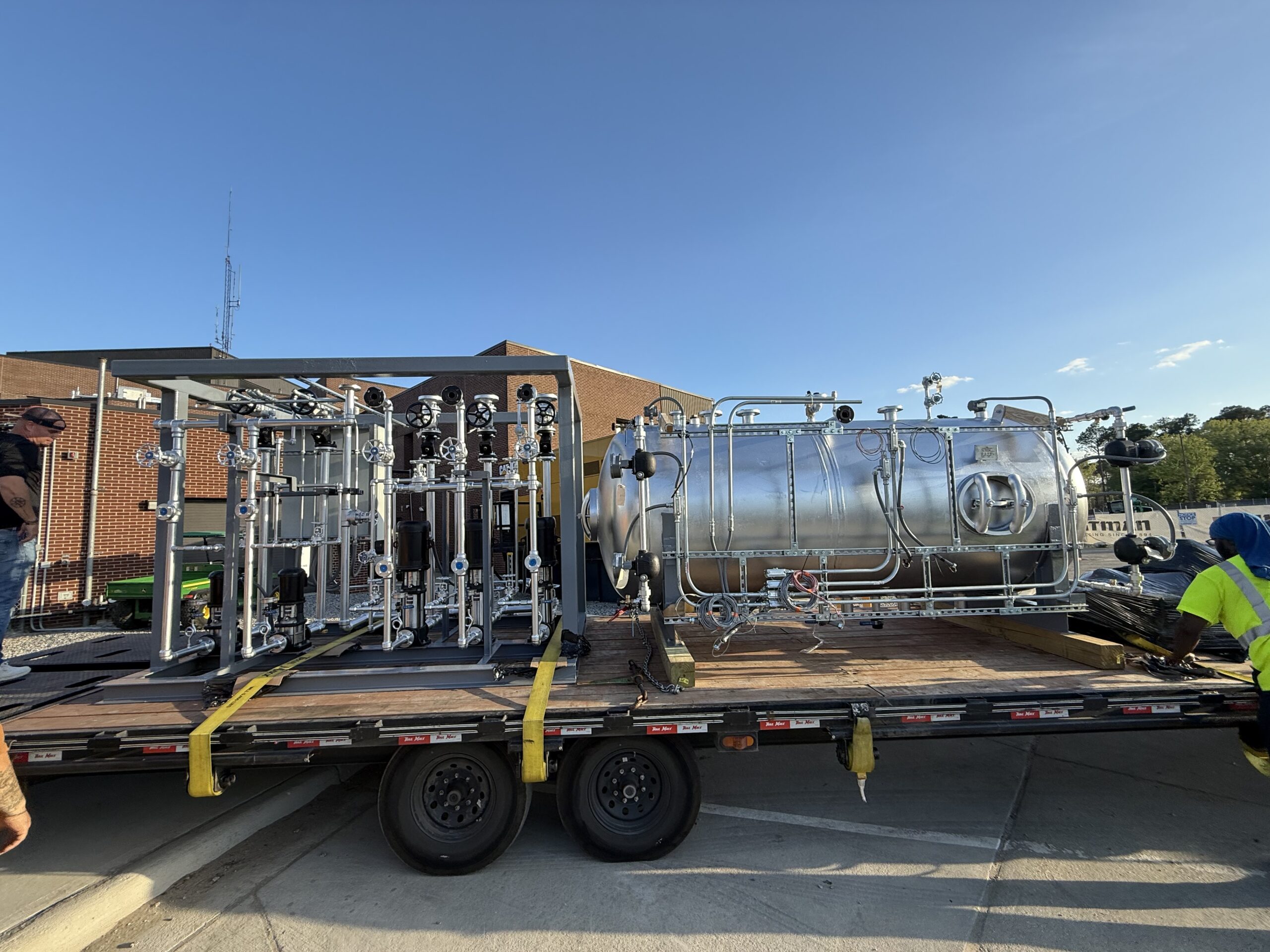 SSI steam system field work performed in an active facility.